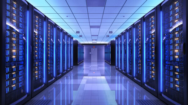 server racks in server room data center